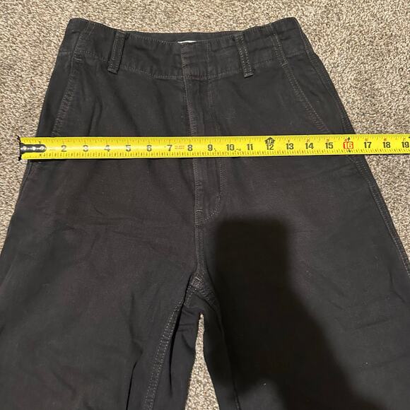 UNIQLO Unisex Relaxed Lightweight Jeans Size 23X32 In Black - Picture 6 of 12